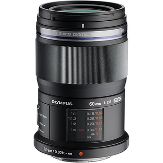 OLYMPUS - Macro Olympus - Numérique ED 60mm F / 2.8 pour les caméras sélectionnées - Noir