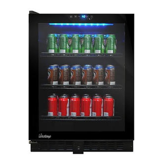Vinotemp - VT-54 Getränkekühler mit Touchscreen und linkem Scharnier - schwarz