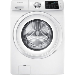 Samsung - 4.2 Cu. Ft. Hohe Wirkungsgrad-stapelbare Frontlader-Waschmaschine mit Vibrationsreduzierungstechnik + - Weiß