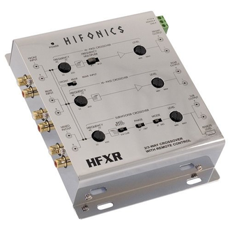 Hifonics - 2- oder 4-Kanal-elektronischer Crossover für Aftermarket-Fahrzeug-Stereo-Systeme - Schwarz