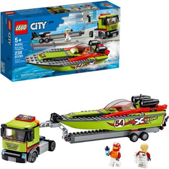 LEGO - Transporteur de bateaux de course de la ville 60254