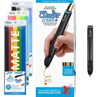 3Doodler - Créez + stylo essentiel serti avec prise US