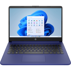 HP - 14 "Laptop - Intel Celeron - 4 GB Speicher - 64 GB EMMC - Indigo Blau