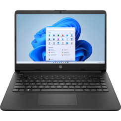 HP - 14 "Laptop - Intel Celeron - 4 GB Speicher - 64 GB EMMC - Jet Black