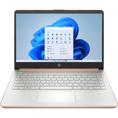 HP - 14 "Laptop - Intel Celeron - 4 GB Speicher - 64 GB EMMC - Roségold