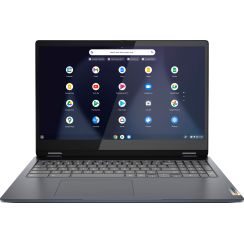 Lenovo - Flex 3i Chromebook 15,6 "FHD -Touchscreen -Laptop - Celeron N4500 - 4 GB Speicher - 64 GB EMMC - Abyss Blau