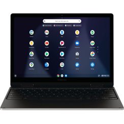 Samsung - Galaxy Chromebook 2 360 12,4 "ordinateur portable à écran tactile LED - Intel Celeron - Mémoire 4 Go -Intel UHD Graphiques - 128 Go EMMC - Silver