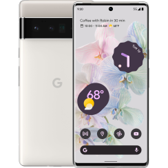 Google - Pixel 6 Pro 128 GB - Cloudy White (AT & T)