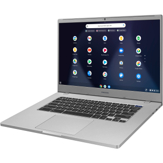 Samsung - 15,6 "Chromebook - Intel Celeron - 4 GB Speicher - 64 GB EMMC Flash -Speicher - Platinum Titan