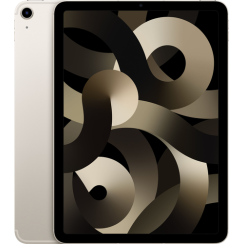 Apple - 10,9 -Zoll -iPad Air - neuestes Modell - (5. Generation) mit Wi -Fi + Cellular - 64 GB - Starlight (freigeschaltet)