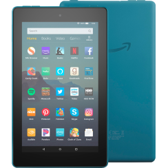 Amazon - Fire 7 Tablet (7 "Display, 16 GB) - Twilight Blue