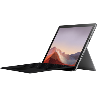 Microsoft - Surface Pro 7 - 12,3 "Touchscreen - Intel Core i3 - 4 GB Speicher - 128 GB SSD mit schwarzer Typabdeckung - Platinum