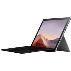 Microsoft - Surface Pro 7 - 12,3 "Touchscreen - Intel Core i3 - 4 GB Speicher - 128 GB SSD mit schwarzer Typabdeckung - Platinum