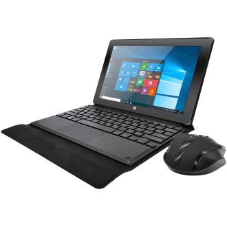 Hyundai - Koral Pro 10m4 - 10,1 " - Tablet mit Tastatur und Maus - 4 GB RAM - 64 GB Speicher - Windows 10 - Schwarz