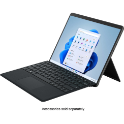 Microsoft - Surface Pro 8 - 13 ”Tactile - Intel Evo Platform Core i7 - Mémoire 16 Go - 256 Go SSD - Dispositif uniquement (dernier modèle) - Graphite