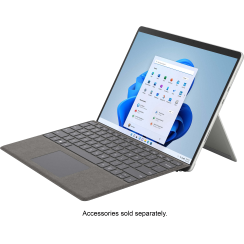 Microsoft - Surface Pro 8 - 13 ”Screen tactile - Intel Evo Platform Core i5 - Mémoire 8 Go - 256 Go SSD - Dispositif uniquement (dernier modèle) - Platinum