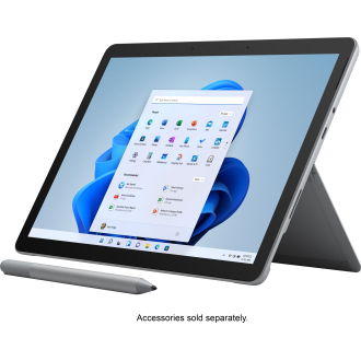 Microsoft - Surface Go 3 - 10,5 Zoll Touchscreen - Intel Pentium Gold - 4 GB Memor Y- 64 GB EMMC - Nur Geräte (neuestes Modell) - Platinum