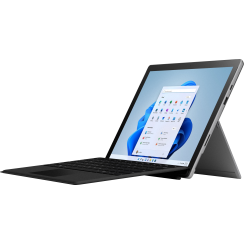 Microsoft - Surface Pro 7+ - Écran tactile 12,3 ”- Intel Core i3 - Mémoire 8 Go - SSD 128 Go avec couverture de type noir (dernier modèle) - Platinum