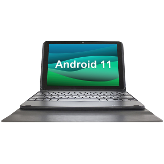 Visual Land Prestige Elite 10qh 10.1 "HD -Tablet 64 GB Speicher 2 GB Speicher mit abnehmbarem Docking -Tastaturgehäuse - Schwarz