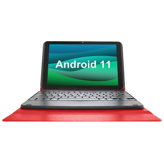 Visual Land Prestige Elite 10QH 10.1 "Tablette HD 32 Go Mémoire de 2 Go avec un boîtier de clavier d'amarrage détachable - Rouge