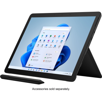 Microsoft - Surface Go 3 - 10,5 Zoll Touchscreen - Intel Pentium Gold - 8 GB Speicher -128 GB SSD - Nur Geräte (neuestes Modell) - mattschwarz