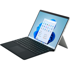 Microsoft - Surface Pro 8 - 13 ”Screen tactile - Intel Core i5 - Mémoire 8 Go - 128 Go SSD - Appareil avec clavier noir - Platinum