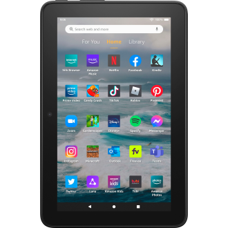 Amazon - Fire 7 Tablet, 7 ”Display, 16 GB, neuestes Modell (2022 Release) - Schwarz