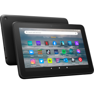 Amazon - Fire 7 Tablet, 7 ”Display, 16 GB, neuestes Modell (2022 Release) - Schwarz