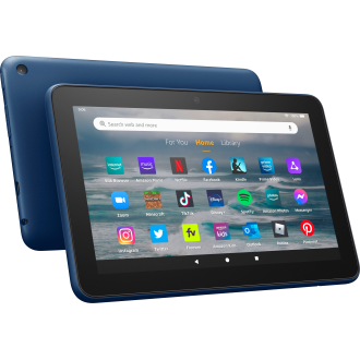 Amazon - Tablette Fire 7, affichage 7 ”, 16 Go, dernier modèle (version 2022) - Denim