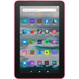 Amazon - Tablette Fire 7, affichage 7 ”, 16 Go, dernier modèle (version 2022) - Rose