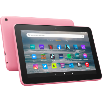 Amazon - Tablette Fire 7, affichage 7 ”, 16 Go, dernier modèle (version 2022) - Rose