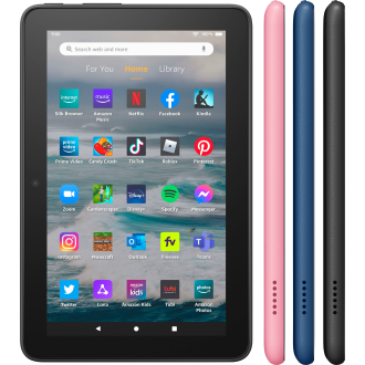 Amazon - Fire 7 Tablet, 7 ”Display, 16 GB, neuestes Modell (2022 Release) - Rose