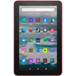 Amazon - Fire 7 Tablet, 7 ”Display, 32 GB, neuestes Modell (2022 Release) - Rose