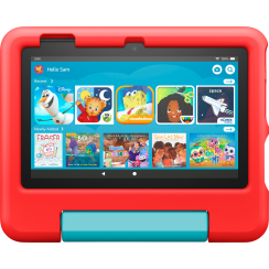 Amazon - Fire 7 Kids Tablet, 7 "Display, Alter 3-7, 16 GB - Rot