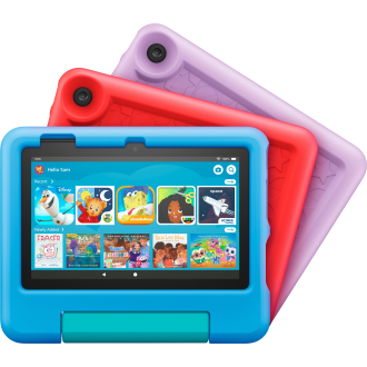 Amazon - Fire 7 Kids Tablet, 7 "Display, Alter 3-7, 16 GB - Lila