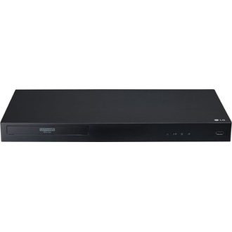 LG - Streaming 4k Ultra HD Hi-Res Audio Wi-Fi Integrierter Blu-ray-Player - Schwarz