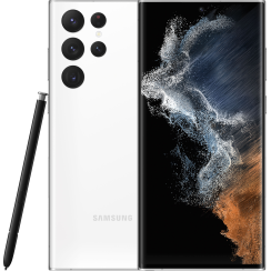 Samsung - Galaxy S22 Ultra 128 Go - Phantom White (T-Mobile)
