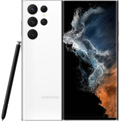 Samsung - Galaxy S22 Ultra 256 Go - Phantom White (T-Mobile)