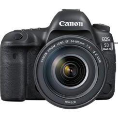 Caméra CANON - EOS 5D Mark IV DSLR avec 24-105mm F / 4L est II USM Lens - Noir