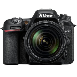 Nikon - D7500 DSLR 4K-Videokamera mit AF-S DX NIKKOR 18-140mm F / 3.5-5.6g ed VR-Objektiv - Schwarz