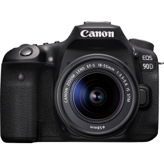 Caméra DSLR Canon - EOS 90D avec lentille EF-S 18-55mm - Noir