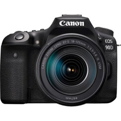 Canon - EOS 90d DSLR-Kamera mit EF-S 18-135mm-Objektiv - Schwarz