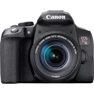 Canon - EOS Rebel T8I DSLR-Kamera mit EF-S 18-55mm-Objektiv - Schwarz