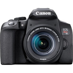 Canon - EOS Rebel T8I DSLR-Kamera mit EF-S 18-55mm-Objektiv - Schwarz