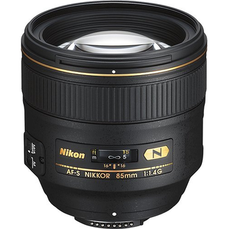 Nikon - Af-S Nikkor 85mm F / 1.4G Portrait de portrait pour Caméras sélectionnées - Noir