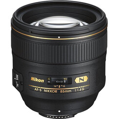 Nikon - Af-S Nikkor 85mm F / 1.4G Portrait de portrait pour Caméras sélectionnées - Noir
