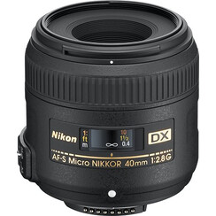 Nikon - AF-S DX Micro-Nikkor 40mm F / 2.8g Makro-Objektiv - Schwarz