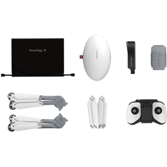 PowerVision - Poweregg X Explorer AI Caméra et Drone 4K - Blanc / gris