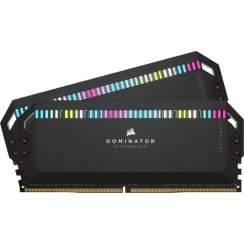 Corsair - Dominator Platinum RGB 32 Go (2pk x 16 Go) 5200MHz DDR5 C40 DIMM Desktop Memory - Black