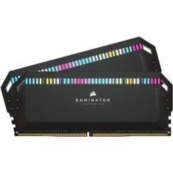 Corsair - Dominator Platinum CMT32GX5M2X6200C36 RGB 32 Go (2pk x 16 Go) 6200MHz DDR5 C36 - Black